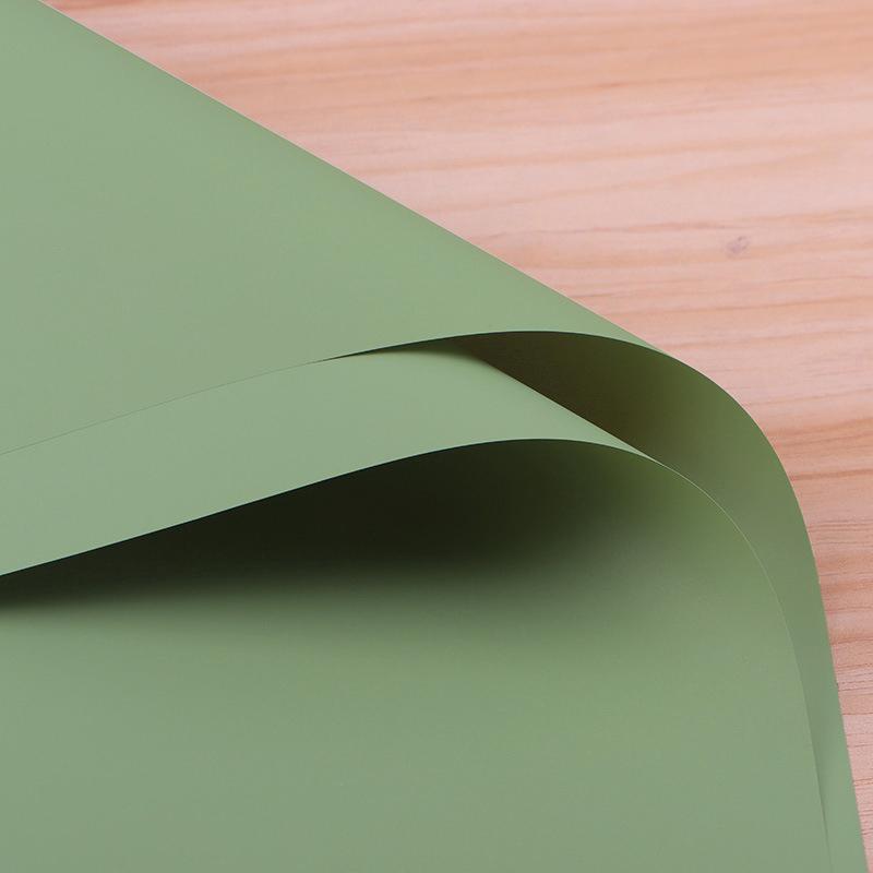 55x55cm Flower Wrapping Paper Foggy Waterproof Packing Festival Bouquet DIY Material Translucent Solid Color Decoration Paper