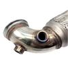 Edelstahl 3 Zoll 76mm V-Band Downpipe Flachprofil 90 Grad mit Flex-Wellrohr Autoersatzteile