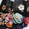 Flower Decor Floral Lace Baseball Cap Hollow Outdoor Sun Hat Streetwear Hat  For Women Girls