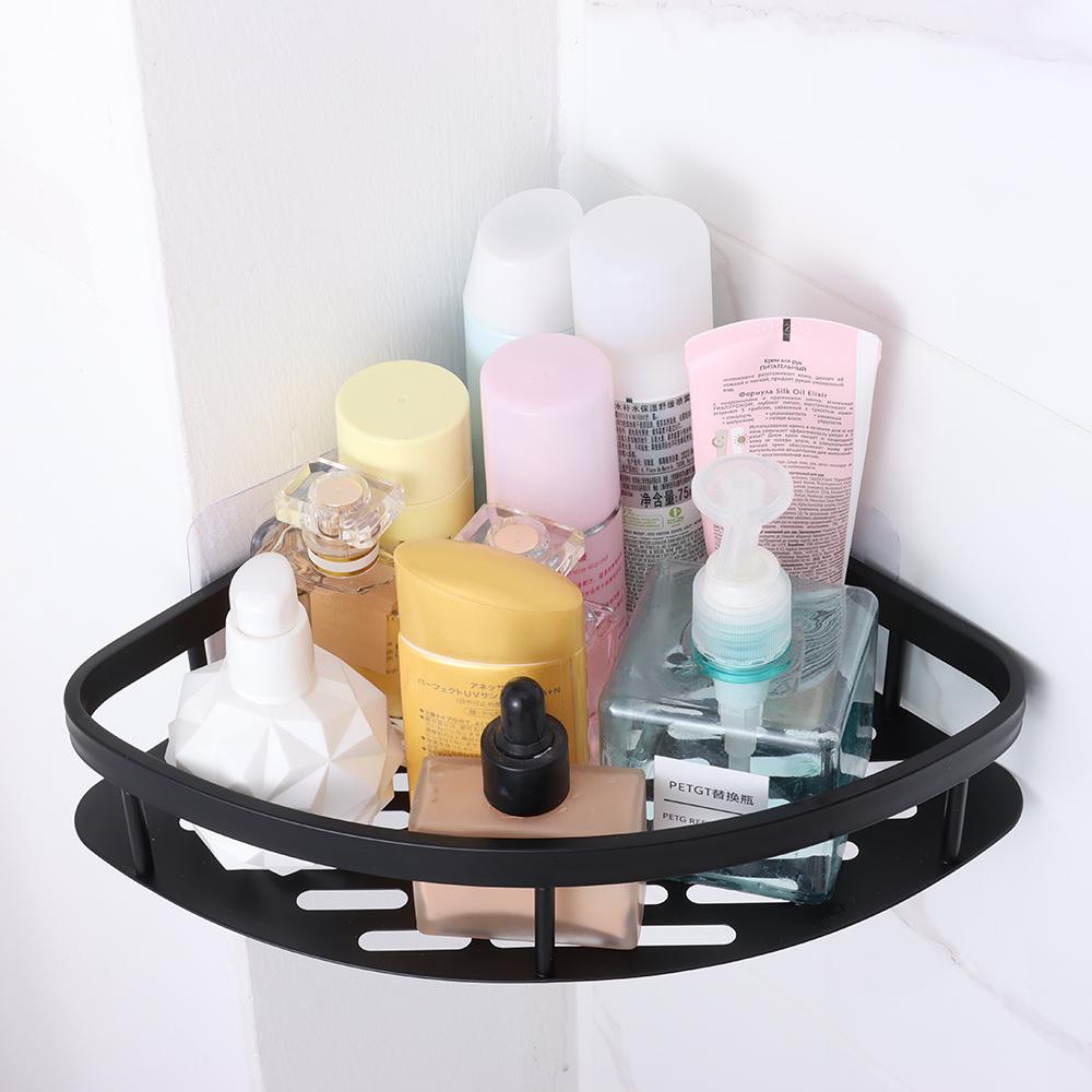 No Drill Bathroom Shelves Wall Mount Corner Shower Shelf Shampoo Storage Rack Holders  Kitchen