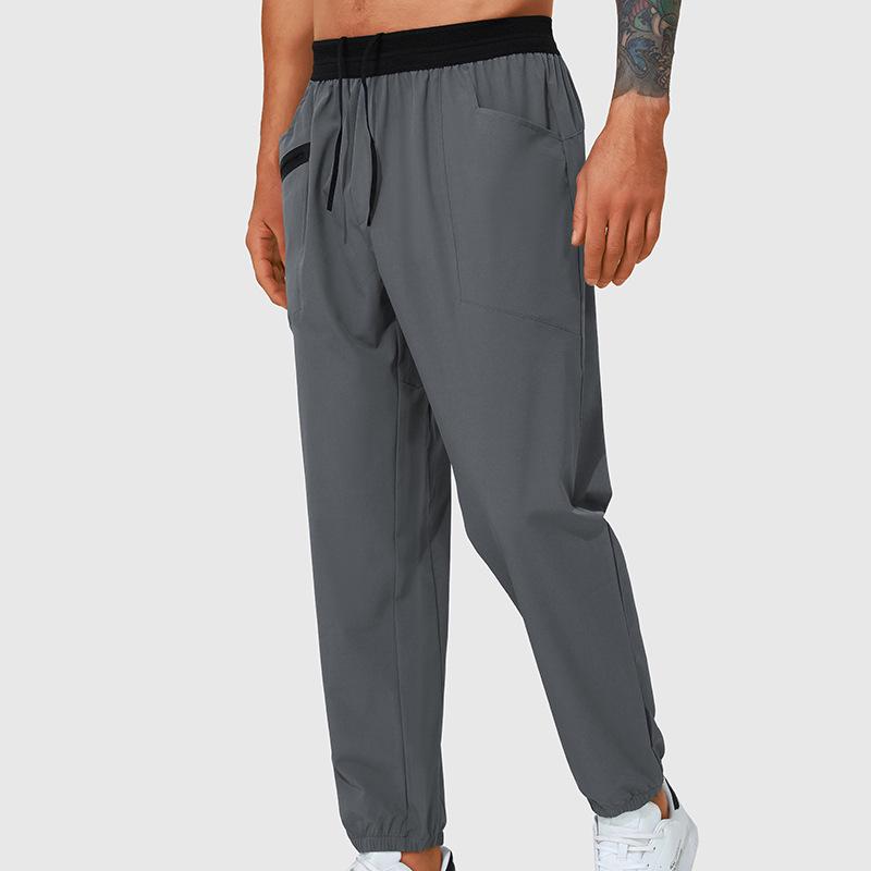 

2024 Мужские легкие дышащие быстросохнущие беговые брюки - Свободный крой для летних тренировок 2XL (Recommended 180-200 jin)