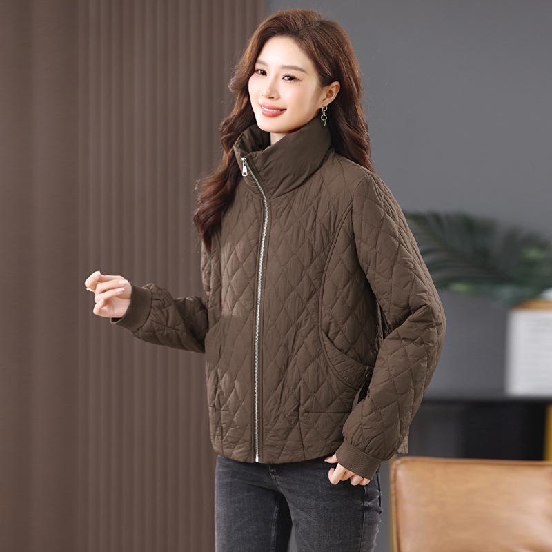 

Короткая стеганая хлопковая куртка со стойкой Double Extra Large коричневый/кофейный