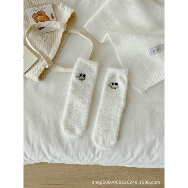 Ladies Autumn and Winter Thickened Warm Soft Breathable Floor Socks