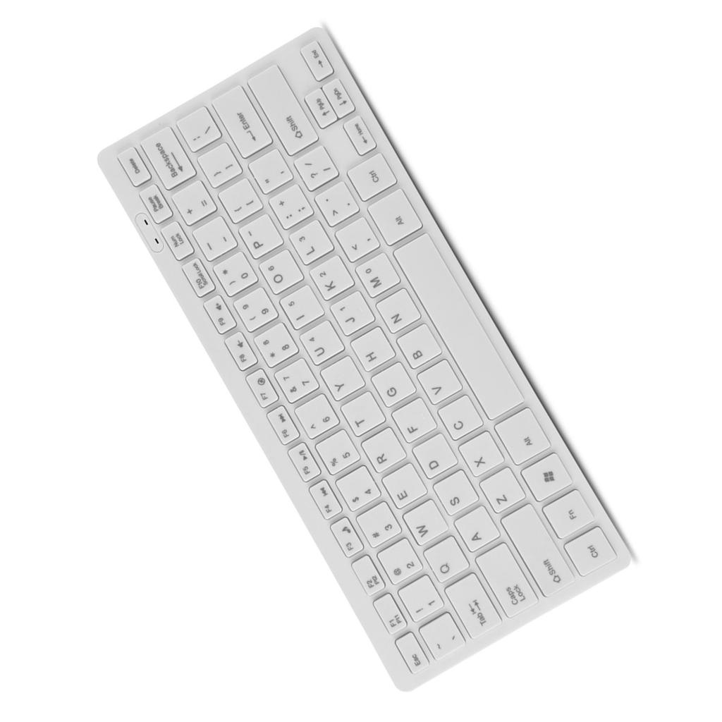 78 Keys Thin USB Wired Keyboard for Desktop Computer Laptop PC (Black)