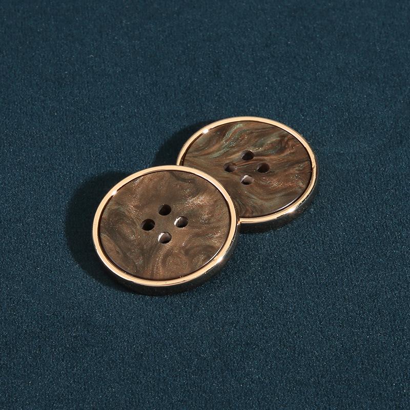 

10 шт. круглых черных пуговиц с четырьмя ушками, универсальные женские пуговицы для пиджака, пальто, свитера, мужские топы, пуговицы высокого класса 4 #coffee * 15mm * round