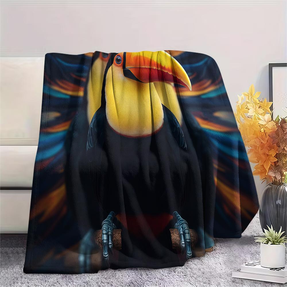 1 Peça Manta de Flanela com Estampa de Desenho Animado, Alta Qualidade Confortável para Todas as Estações, Decoração de Casa, Calor e Conforto, Perfeita para Presente de Natal Aniversário