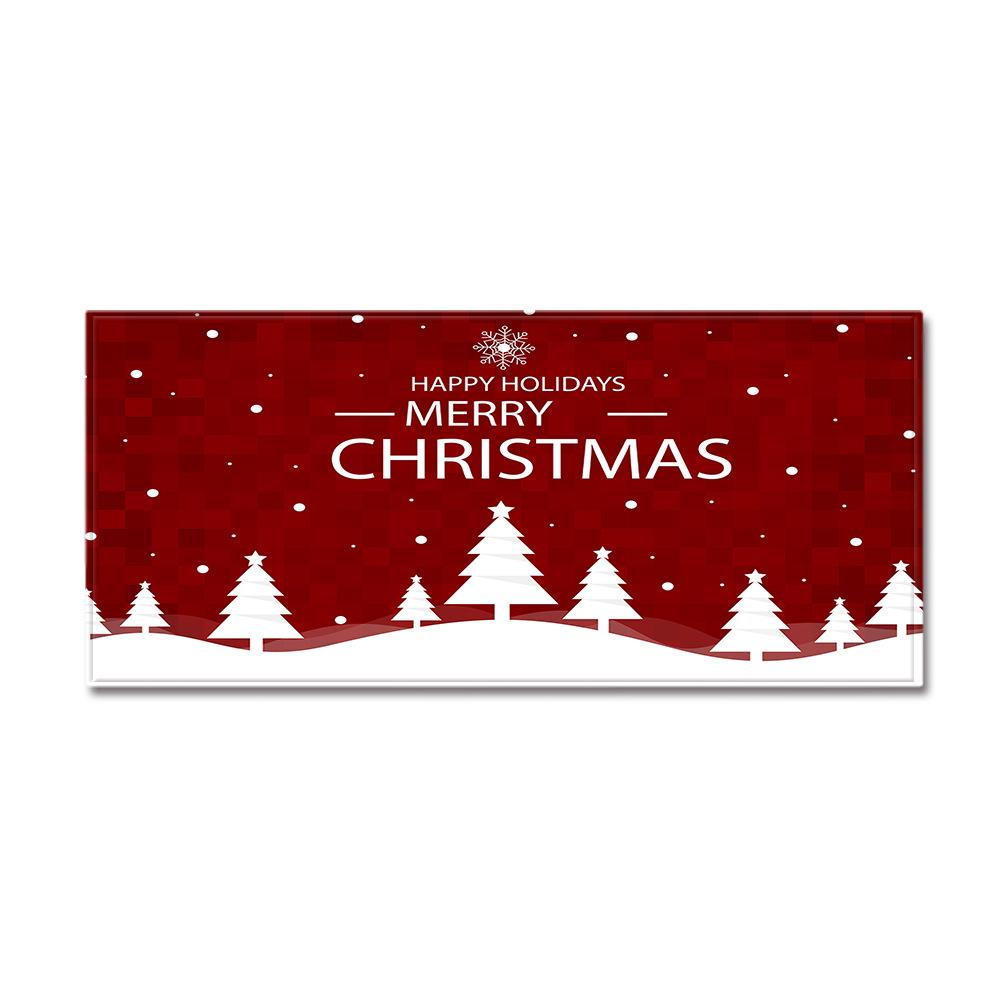 Christmas Household Bathroom Absorbent Non-Slip Mat Living Room Kitchen Sand Carpet Doormat Long Floor Mat