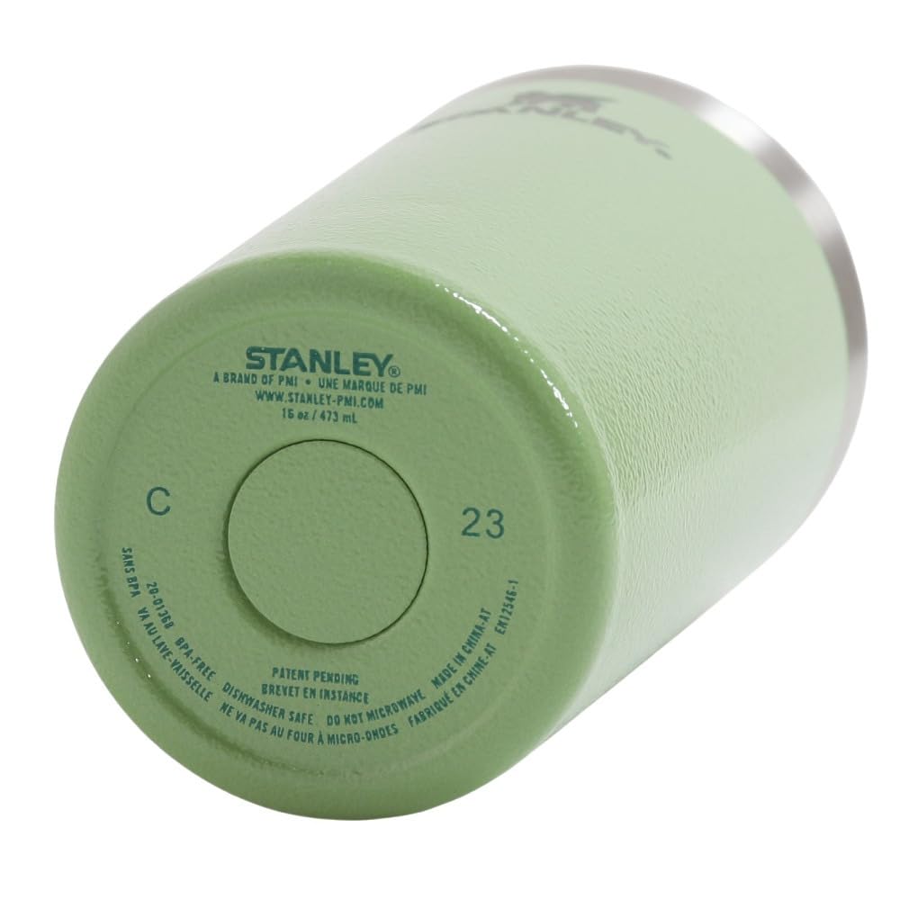 STANLEY Stackable Vacuum Green Tumbler, 0.47L, Pint, 10-02282-317, (Green/FF)