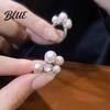 Women Fashion Ring French Style Adjustable Opening Finger Faux Pearl