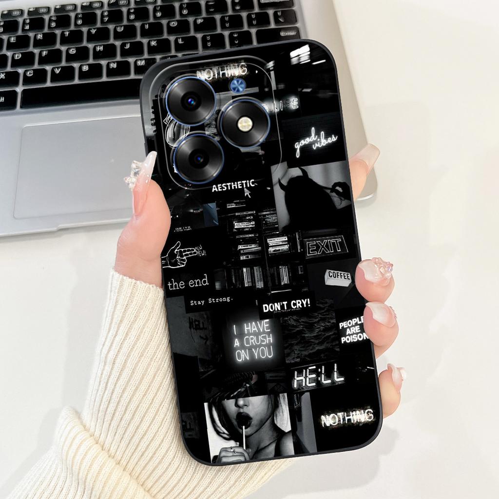 For Infinix Hot 40 Pro Case X6837 Fashion Cat Cartoon Cover Soft Silicone Phone Case For Infinix Hot 40i Hot40 Pro Hot40i Fundas