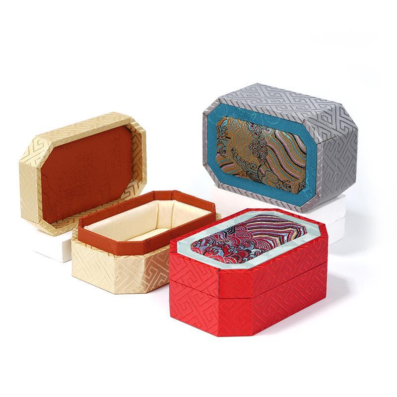 Antique Storage Box Easy To Maintain Oriental Jewelry Box Fabric Storage Box Wear-Resistant For Jewelry Storage