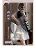2025 New Summer A-Line White Lace Pleated Ballet-Inspired Skirt for Women