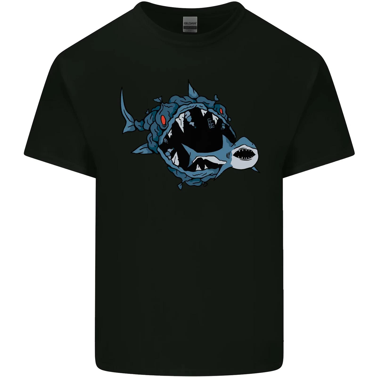 

Pollution Great White Shark Climate Change Kids T-Shirt Childrens S