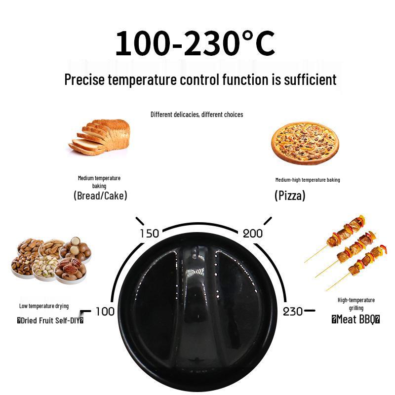 Large Capacity Multifunctional Electric Oven for Baking, Grilling, and Roasting