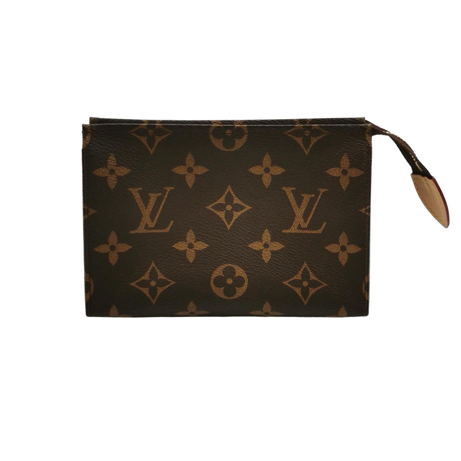 [Pre-Owned] 15 Classic Monogram Portable Canvas Toiletry Bag - Excellent #7155W0 ONE SIZE