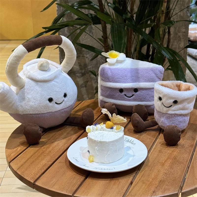 Wind Teapot Taro Mud Cake Plush Toy Cute and Unique I People Fun Macaron Dolls for Girlfriend