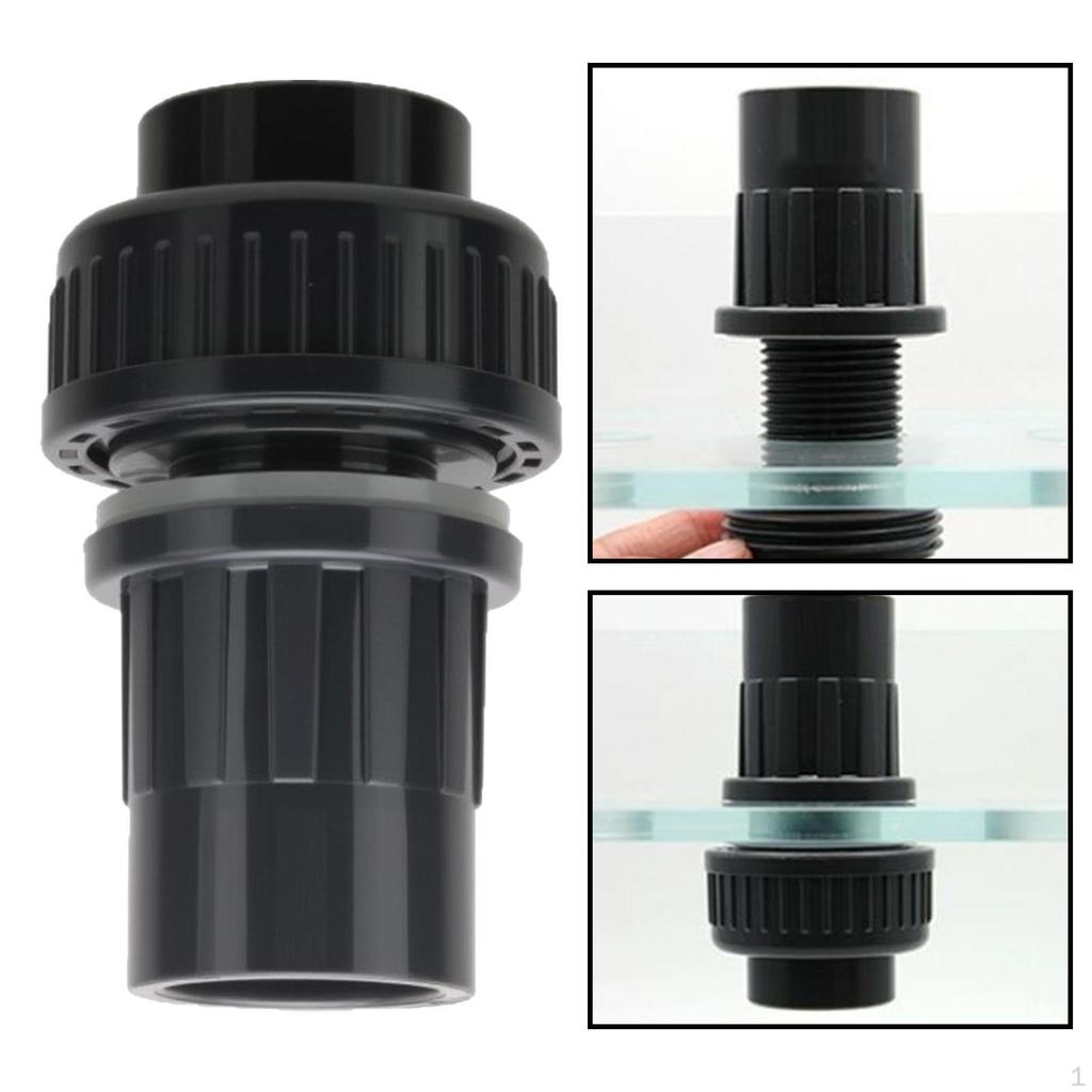 Aquarium Water Tube Connector Adapter Drain Fitting for Park Rain Barrel Patio Irrigation