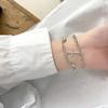 Japan and South Korea trend stacked cross bracelet ins simple light luxury exquisite girlfriend jewelry titanium steel bracelet men's tide