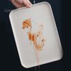 Multi-use Large Capacity Serving Tray Plastic Practical Food-grade Storage Tray for Home
