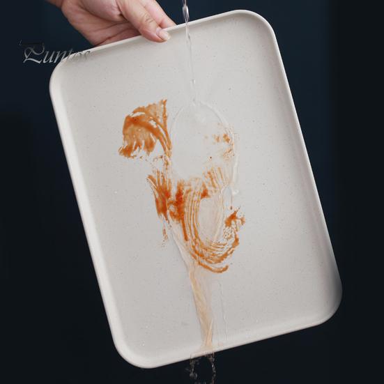 Multi-use Large Capacity Serving Tray Plastic Practical Food-grade Storage Tray for Home