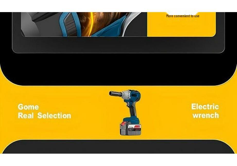 Rechargeable Brushless Impact Wrench with Lithium Battery for Auto Repair & Woodworking