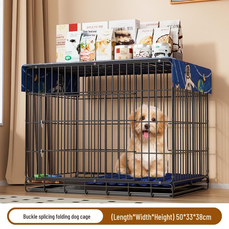 Indoor Pet Cage with Toilet for Small to Medium Dogs & Cats