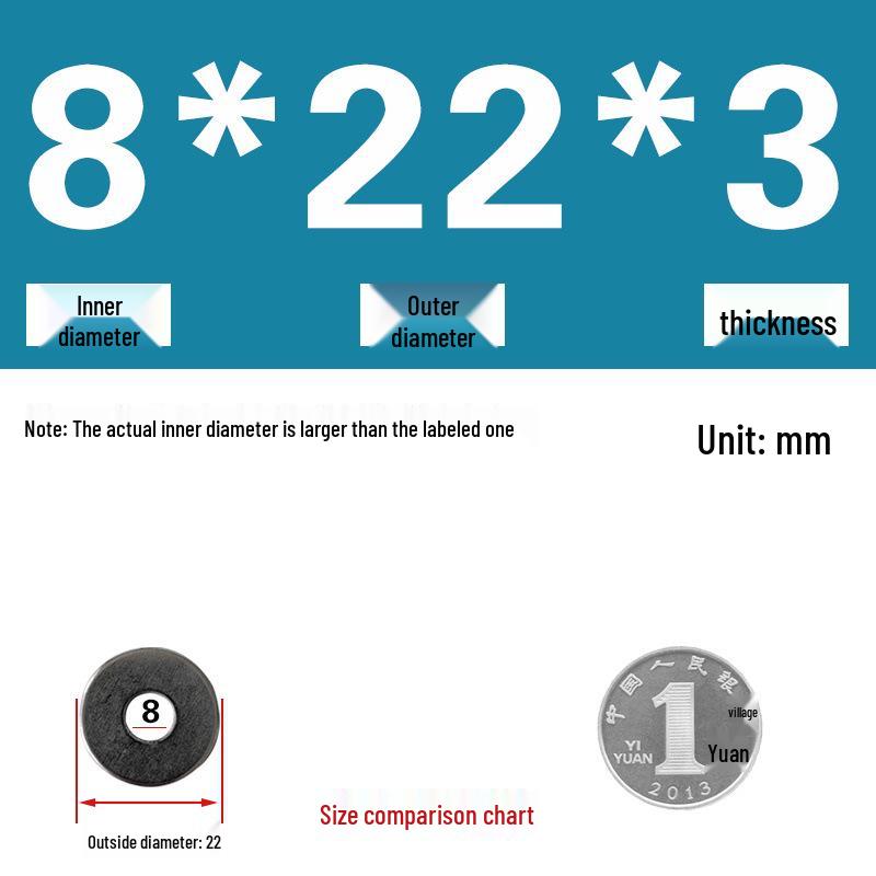 Galvanized Metal Flat Washer - Thin, Thickened, Enlarged Edge, Round, Sizes M3 to M10