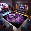 1PC Custom Name Purple Dragon Fantasy Art Theme Floor Mat Ideal for Living Room, Game Rooms, Office, Bedroom,Floor Mat Playful Design