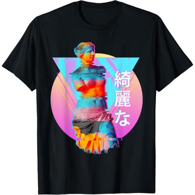 Venus Statue Glitch Art - Vaporwave Retro 80s 90s Art T-Shirt