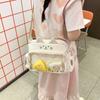 Módní Roztomilá kočičí taška přes rameno pro ženy Nylon Lolita Jk Casual Kawaii Japonský styl Ita Bag Y2k Fashion Students Crossbody