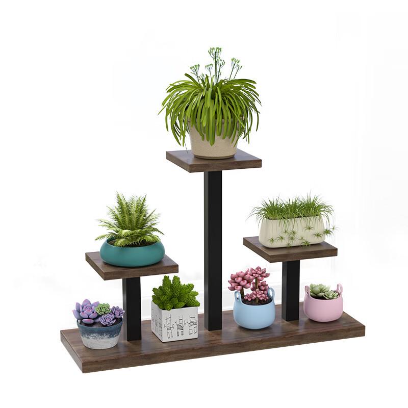 European Style Wrought Iron Multi-tier Plant Shelf