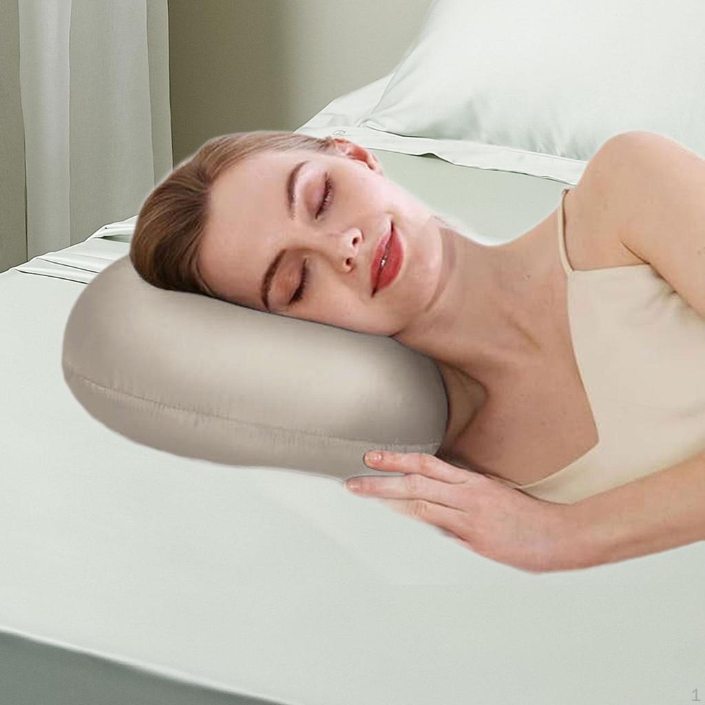 Ear Piercing Pillow Side Sleepers Head Neck Support Breathable wearing Headphones Earrings