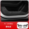 For Jaguar XEL 2020-2025 Suede Door Anti-Kick Pad Fleece Flip Gear Decorative Protective Film for Interior Central Control