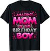 Mom of the Birthday Boy Matching Family Mommy Gift Unisex T-Shirt Mens Womens Tees Top