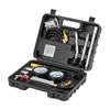 Engine Cylinder Compression Tester Kit, Pressure Gauge Range of 0-100 PSI, Automotive Leak Down Tester Kit with 4 Adapters, 2 Metal Tubes, Pressure
