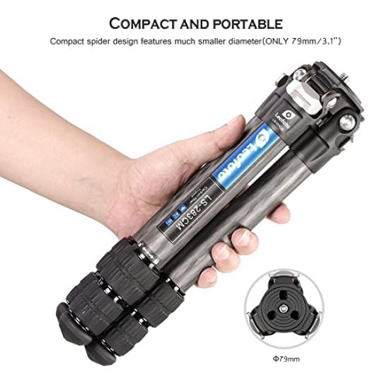 Leofoto Carbon Fiber 28mm Pipe 3 for Mirrorless and SLR Imported in Japan LS-283CM Tripod, Diameter, Sections, Cameras/Officially