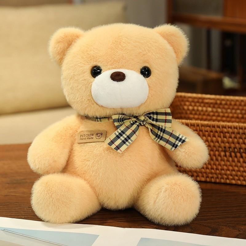 Rose Sitting Teddy Bear Plush Toy Cartoon Stuffed Animal Doll Decoration Gift