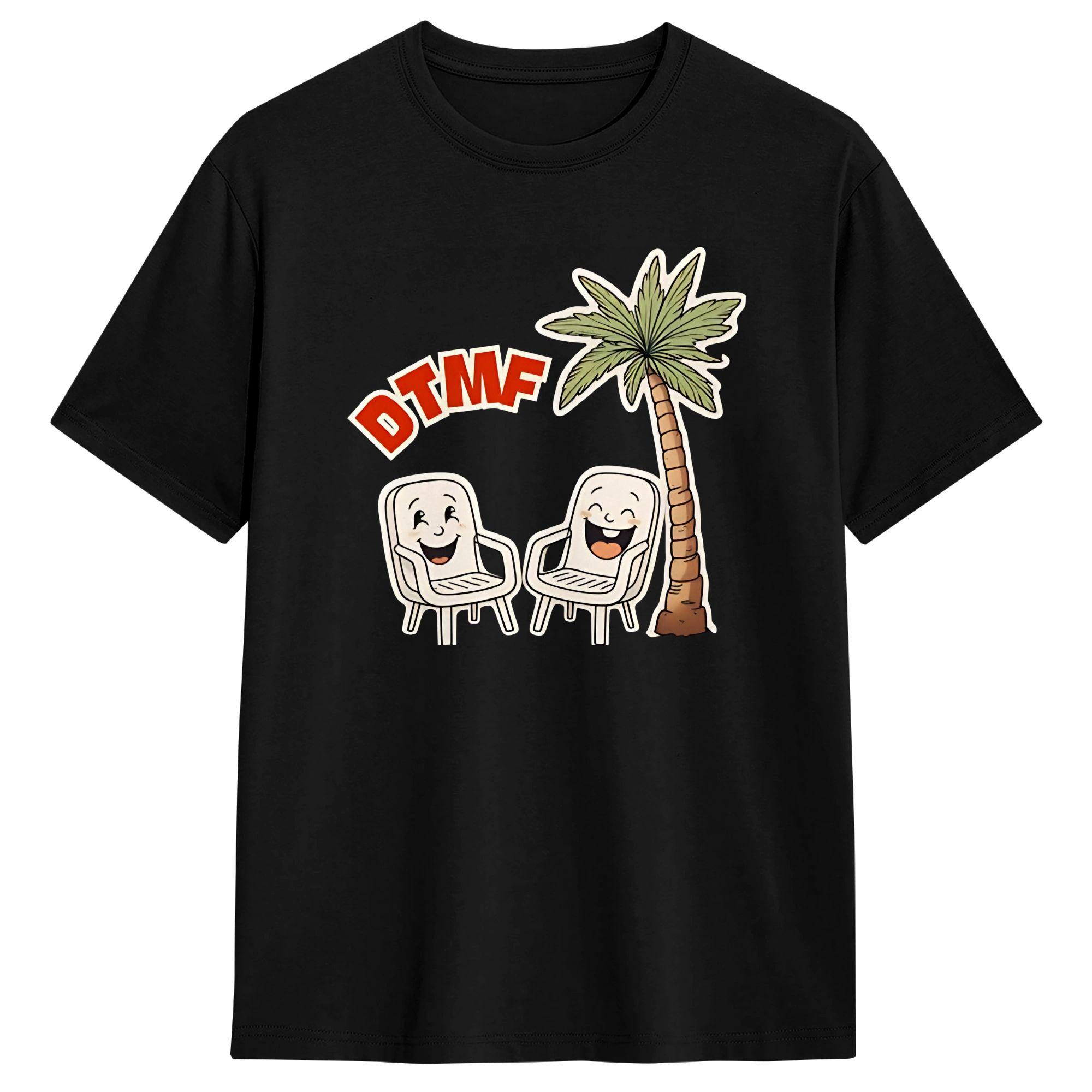 

DTmF Bad Bunny Men s T Shirts Novelty Tee Shirt Short Sleeve Round Neck T-Shirt Cotton Gift Idea Tops 5XL різнокольоровий