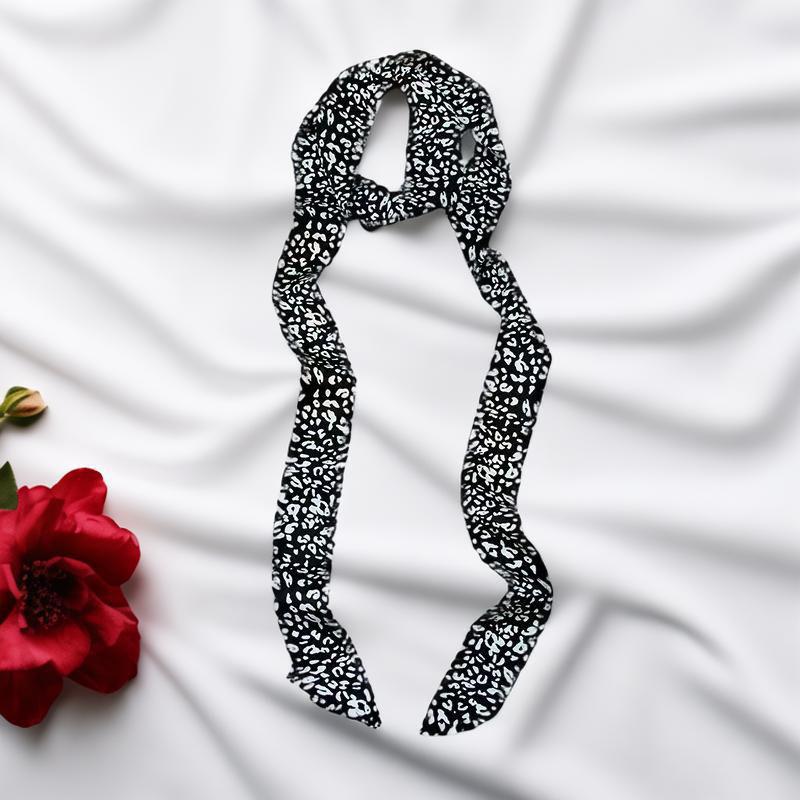 

Леопардовый Ретро Лента Длинный Шелковый Шарф Повязка Галстук Пояс Ручка для Сумки Аксессуар Тонкий Шарф Галстук Женские Шейные Платки