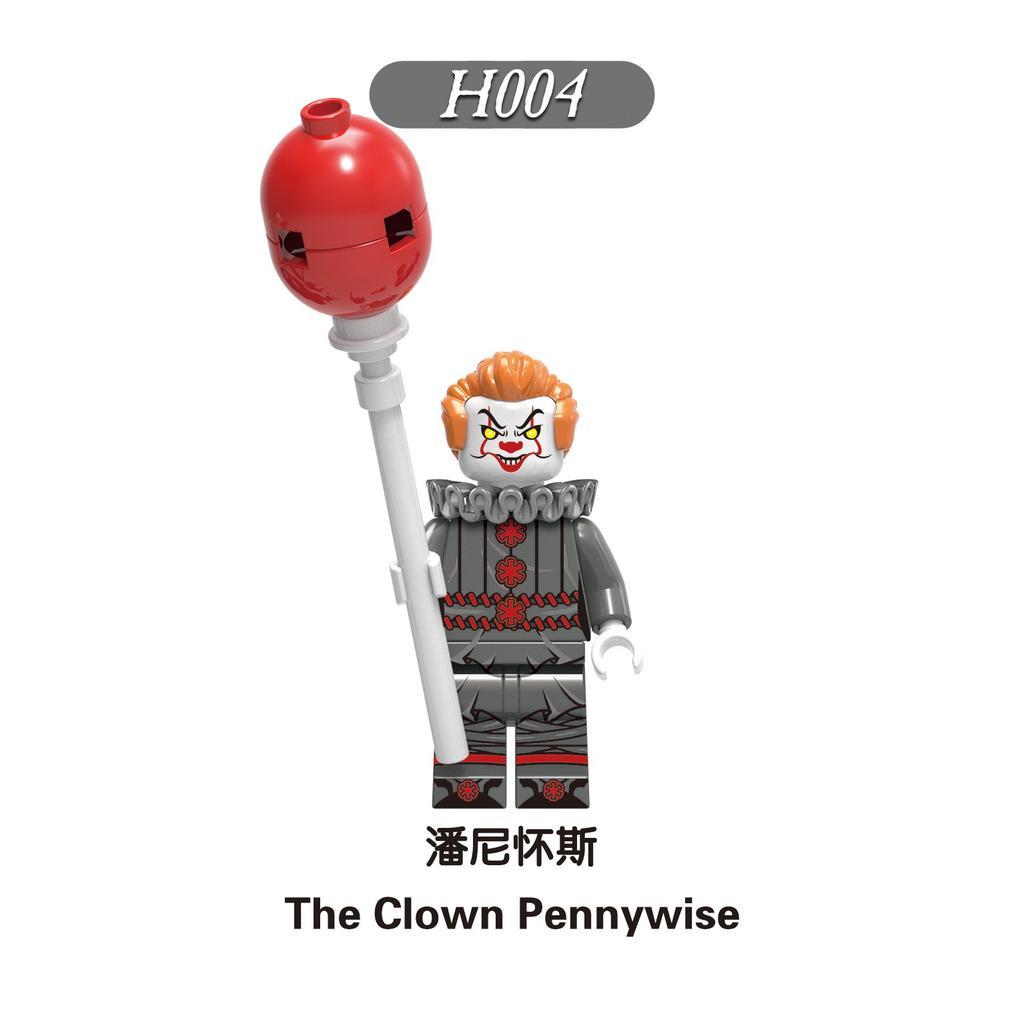 Halloween Scream Horror Minifigure Building Blocks Toy, Mini Puzzle Skeleton Ghost Character Model,Creative Assembly Bricks Set