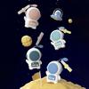 Mini Portable Fan Without Vane Cartoon Astronaut Shape Handheld Fan Cute Spaceman Personal Desk Fan Summer Rechargeable 2 Speed Cooling Fan for Travel