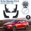 4x pour Mazda CX3 CX-3 CX 3 2016 2017 2018    DK Bavettes Garde-boue Aile Nouveau Garde Éclaboussures Accessoires Style de Voiture