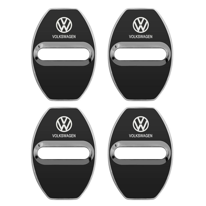 2026 Heiß Für Volkswagen VW 4 Stück/Set Mode Edelstahl Autoabdeckungen Türschloss Schutzabdeckung Für Volkswagen VW Golf Tiguan