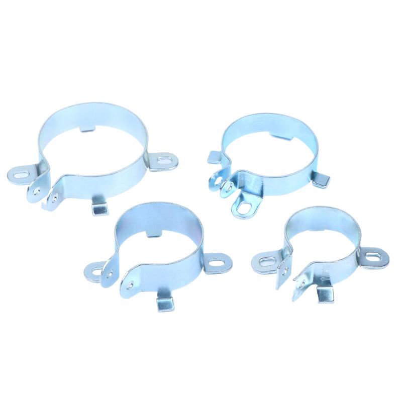 Tin Plated Capacitor Mounting Clamp 2 Feet Fastening Clamping Ring Holder for Power Supply Repair