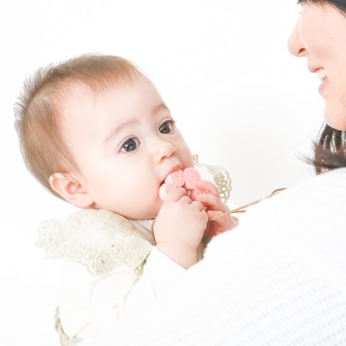 People Purely Domestic Rice Teething Necklace Sharashara Donut KM-022