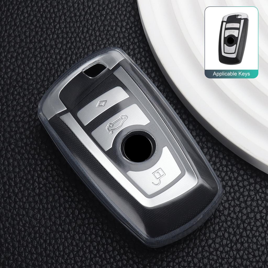 Transparent Tpu Car Key Case Cover For Bmw F10 F15 F16 F20 F30 F18 F25 X1 X3 X4 X5 X6 1 3 5 7 Series M5 M6 320I 530I 550I