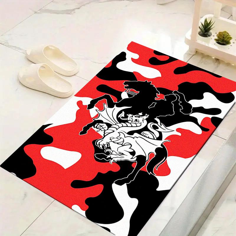 St George Dragons Carpet Rug for Living Room Bedroom Home Sofa Decoration, Kids play Non-slip Floor Mat