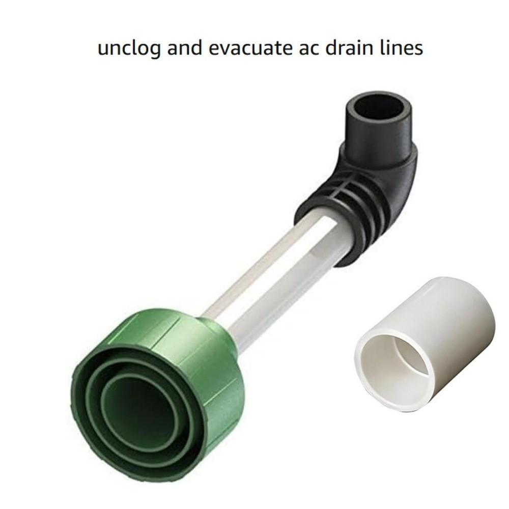 Plastic AC Condensate Drain Unclogger Universal Vacuum Unclog Connector Tool  Drain Maintenance