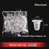 Disposable Microblading Pigment Ring Cups for Eyebrow, Eyeliner, and Eyelash Extensions - 100 Pieces