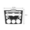 For Mazda RX-8 2004-2008 Black Carbon Fiber Console Multimedia Panel Cover Trim
